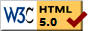 Valid HTML 5